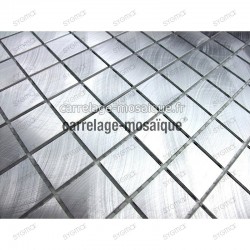 Aluminium mosaic sample for splashback worktop kitchen alu 20