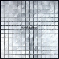 Aluminium mosaic sample for splashback worktop kitchen alu 20