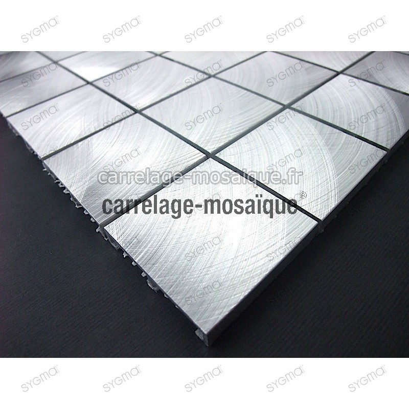 Aluminium mosaic for splashback kitchen worktop Alu 48 sample