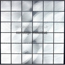 Aluminium mosaic for splashback kitchen worktop Alu 48 sample