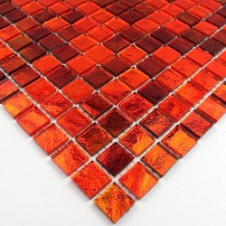 Mosaico cocina y ducha muestra gloss orange