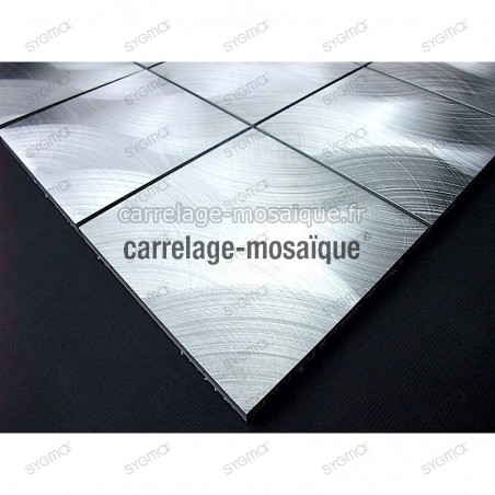 Aluminium mosaic for splashbackand  worktop sample alu 98