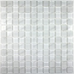 Mosaico de vidrio ducha y banos muestra mat blanc 23