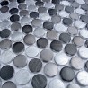 Mosaico de Aluminio muestra circle gris