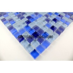 Glass mosaic sample italian shower Iris