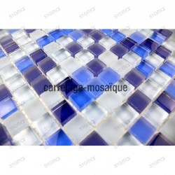 Glass mosaic sample italian shower Iris