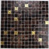 Glass mosaic sample for italian shower goldline vogue