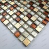 Glass and stone mosaic sample for shower Siam