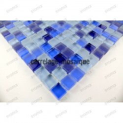 Glass mosaic sample for italian shower Iris