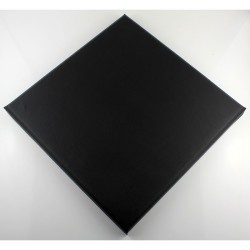 Panneaux simili cuir tete de lit 30 x 30cm noir