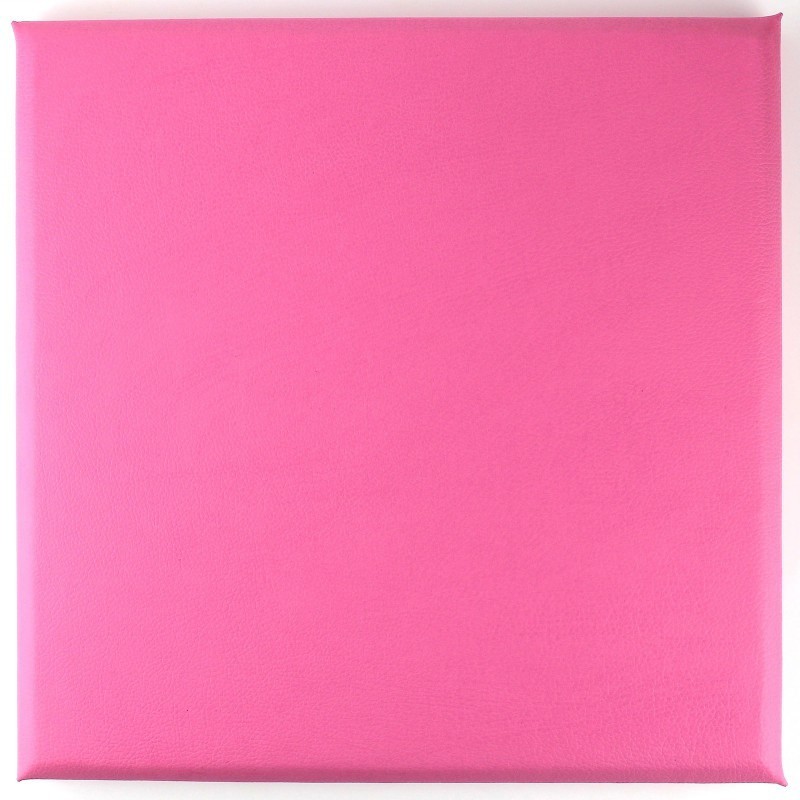 Faux leather panels 30 x 30 cm rose