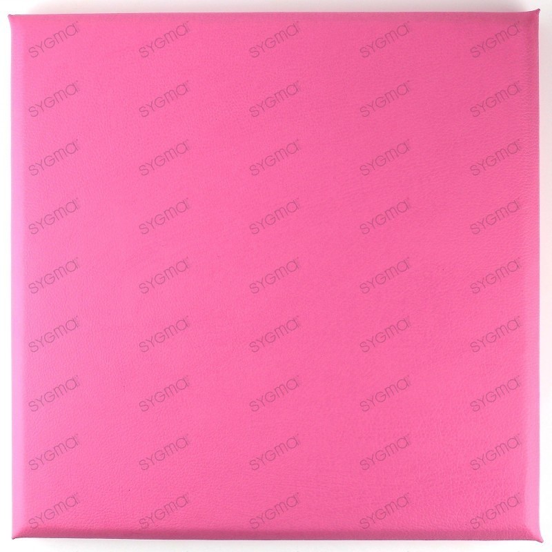 Panneaux simili cuir 30 x 30 cm rose pour tete de lit