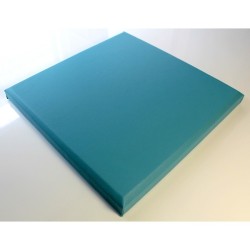 Panneaux simili cuir 30x30 cm bleu turquoise