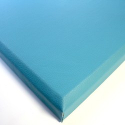 Panneaux simili cuir 30x30 cm bleu turquoise