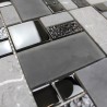 Glass and stone mosaic sample for shower Shadow