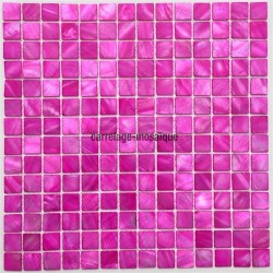 Suelo ducha en mosaico de madreperla muestra Nacarat Rose