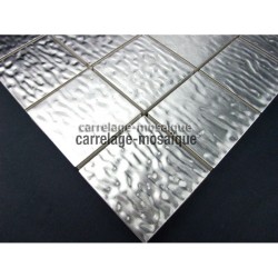 Splashback stainless stell mosaic sample mosaic Structura