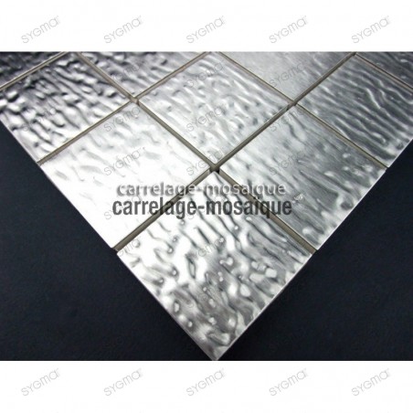 Mosaico acero inoxidable para encimera cocina muestra Structura