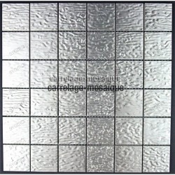 Splashback stainless stell mosaic sample mosaic Structura