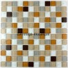 Glass mosaic sample for floor shower italian Honey