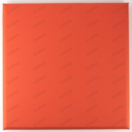 Faux leather panels 30 x 30 cm Orange