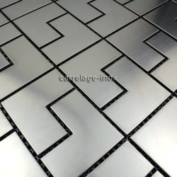 Mosaico acero inoxidable para cocina ducha muestra