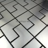 Shower in stainless stell mosaic sample spiro