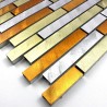 Mosaique cuisine aluminium blend Jaune ech