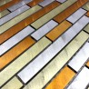 Aluminium mosaic sample splashback Blend gold