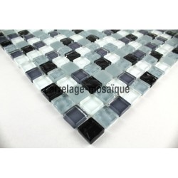 Glass mosaic sample for shower