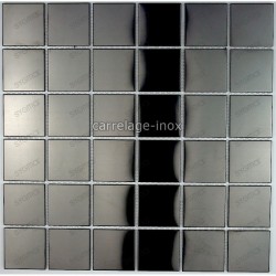 Shower in stainless stell mosaic sample regular noir
