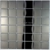 Shower in stainless stell mosaic sample regular noir