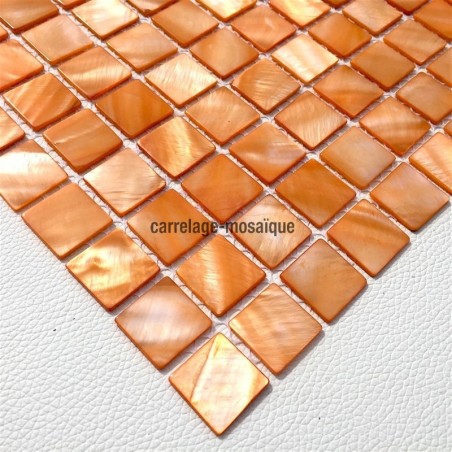 echantillon mosaïque nacre Nacarat Orange