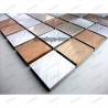 Aluminium mosaic sample for splashback worktop 