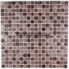 Glass mosaic sample for shower kitchen Opus Marron