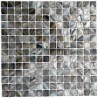 Mother of pearl mosaic for shower Odyssee Gris sample