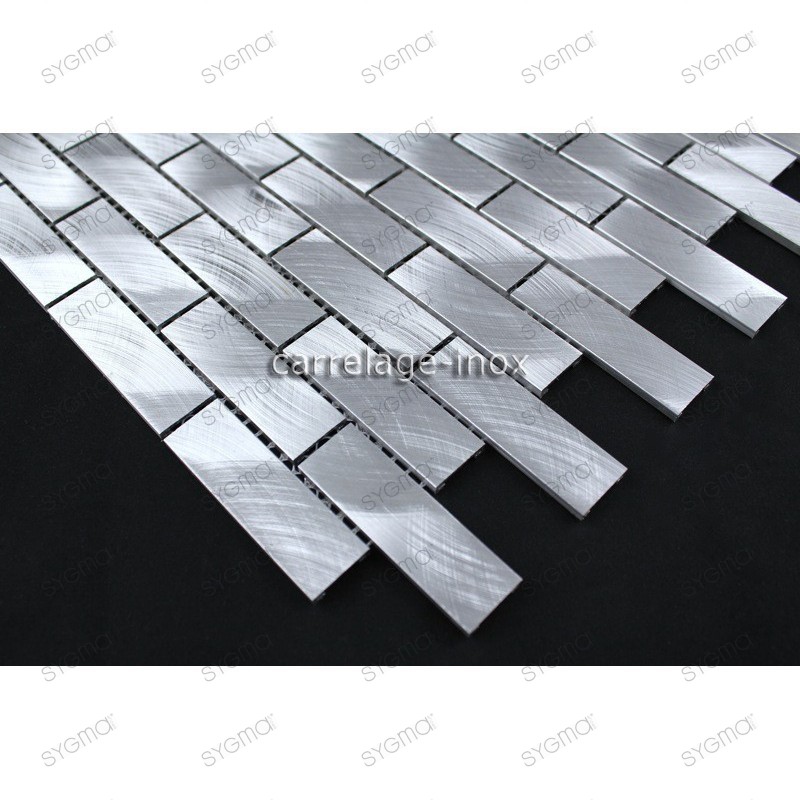 Splashback kitchen Aluminium mosaic sample 