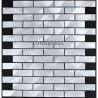 Splashback kitchen Aluminium mosaic tiles sample Brick 64