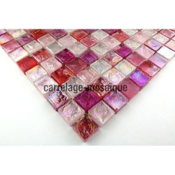 Glass mosaic sample for shower