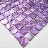 Mother of pearl mosaic sample Nacarat Violet