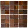 Shower in stainless stell mosaic sample Regular 48 bronze