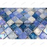 Suelo ducha mosaico vidrio muestra Zenith bleu