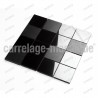 Mosaico de piedra para cocina y ducha color negro Carbone Reg73