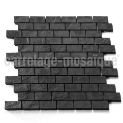 Mosaique pour douche salle de bain et cuisine  Carbone Brick