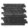 Mosaico de piedra para ducha italiana bano Carbone Brick