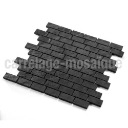 Stone mosaic for shower bathroom and kitchen Carbone Brick