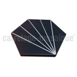 Carreaux ciment imitation carrelage decoration Fyler Noir