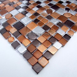 Cocina y ducha mosaico de Aluminio muestra