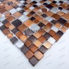 Splashback kitchen Aluminium mosaic sample 