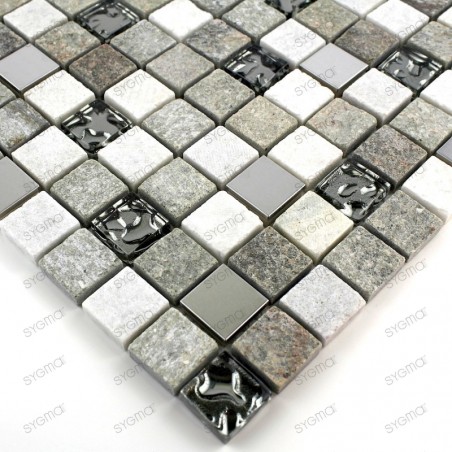 Stone mosaic shower bathroom sample Atena